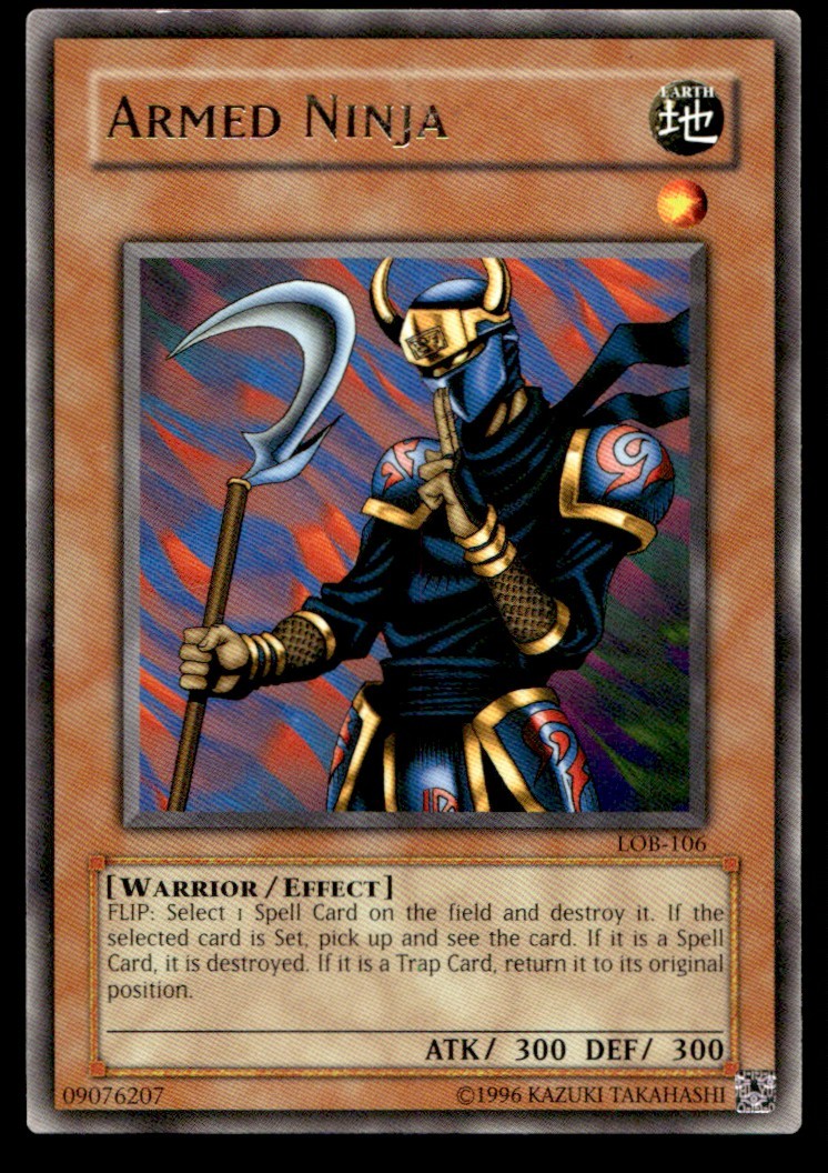Armed Ninja The Legend of Blue Eyes White Dragon LOB-106 MP YuGiOh TCG | Buy 3 G