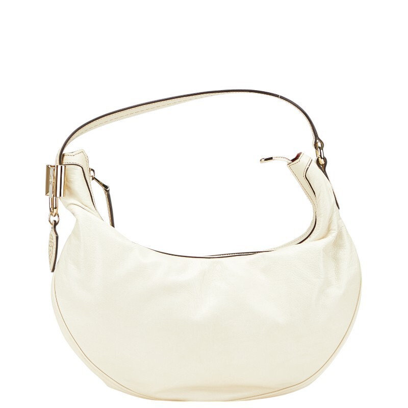 GUCCI Black Leather Shoulder Bag 181493 with Gold Hardware