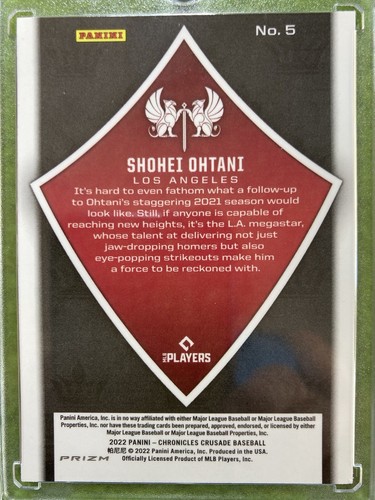Shohei Ohtani PINK PRIZM PULSAR CRUSADE CARD SP 2022 SHOHEI OHTANI Chronicles sp - 第 4/24 張圖片