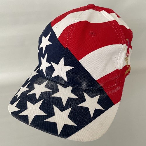 1996 Atlanta Olympics 100 American Flag Snapback Hat Cap Adjustable - Picture 2 of 8