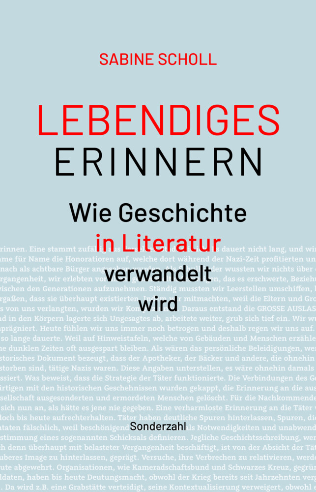 Thumbnail - Sabine Scholl | Lebendiges Erinnern | Buch | Deutsch (2021) |