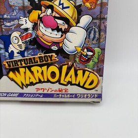 Nintendo Virtual Boy Wario Land Hidden Treasure in Video Games with box New