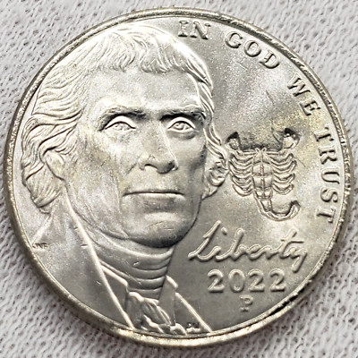 2022 Nickel Geometric Scorpio Signature Zodiac Scorpion Arachnid Gif Lucky Coin!
