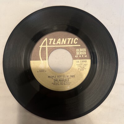 THE RASCALS - PEOPLE GOT TO BE FREE/How can I be sure - Atlantic 45rpm 7INCH