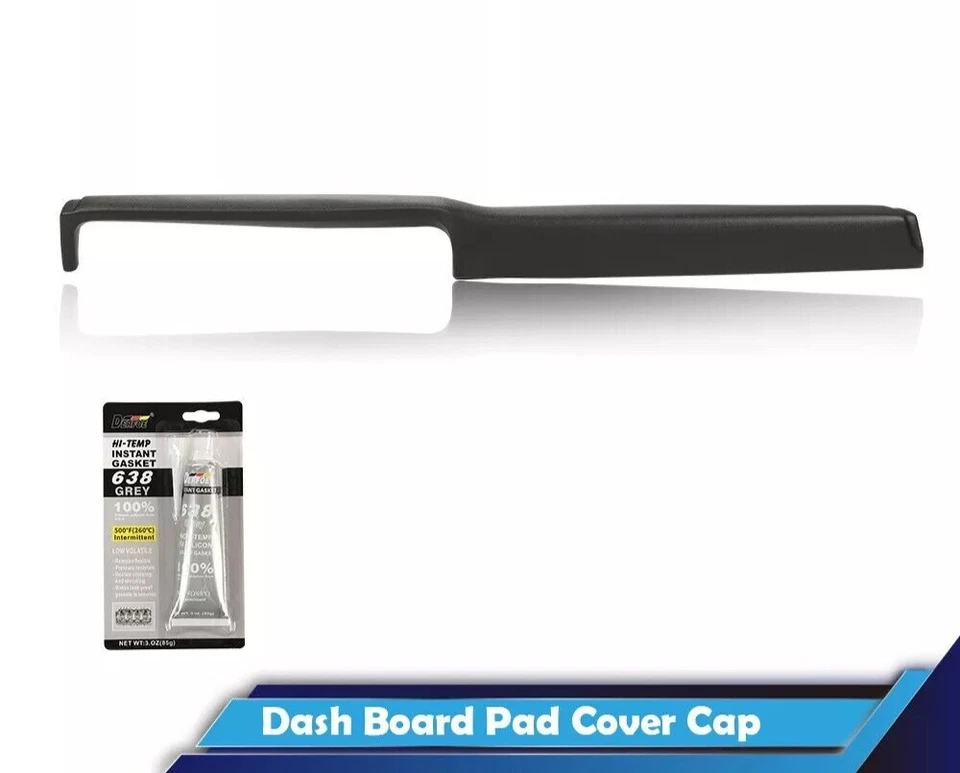 Tapa de cubierta de tablero negra apta para Chevrolet Nova Apollo Omega Ventura 69-74 Foto 2 de 4