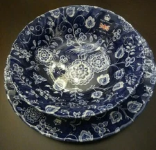 Royal Wessex Falcon Luncheon/Breakfast Set: Cereal/Soup Bowl & Salad/Show Plate 