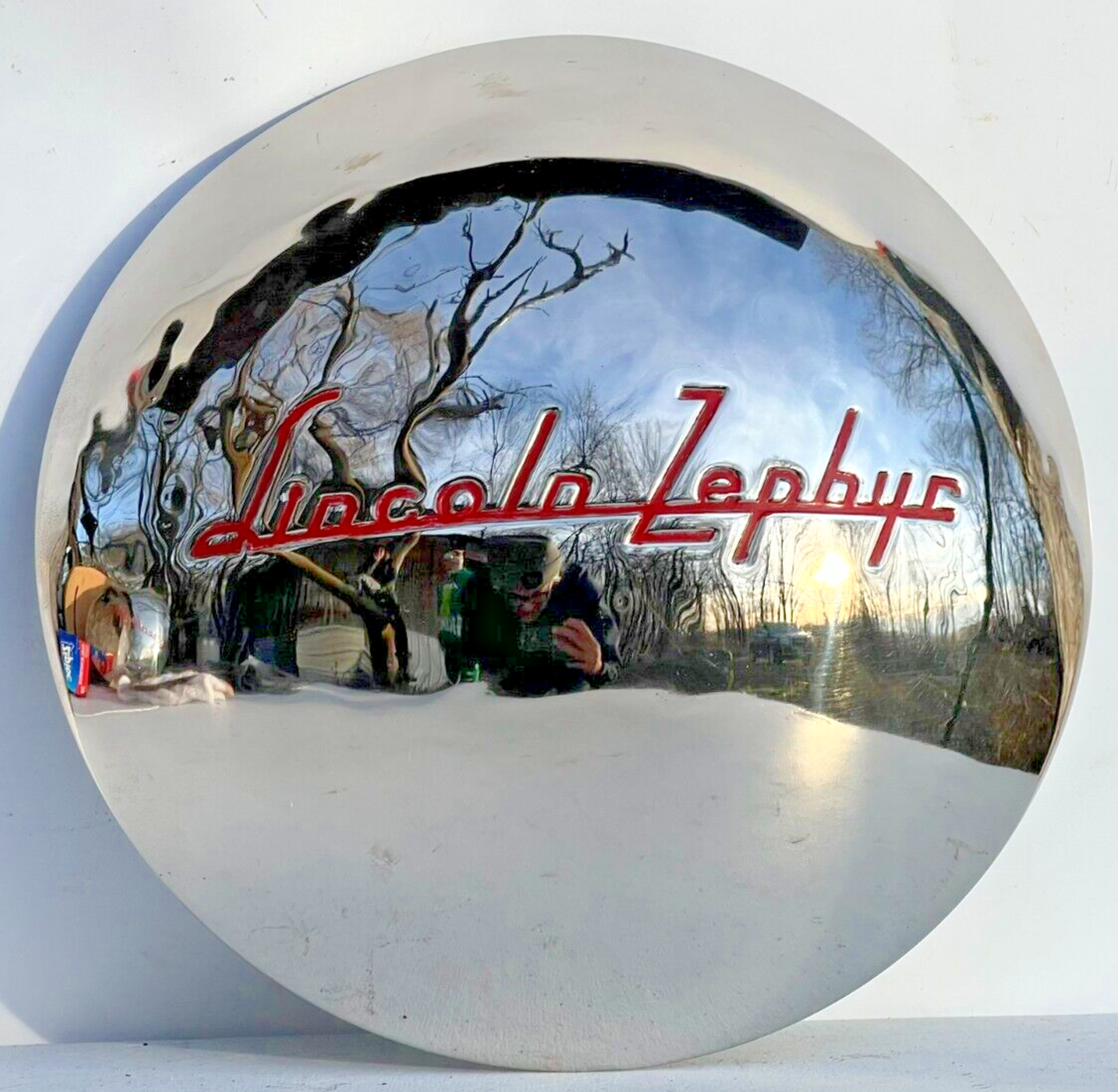 1940 Lincoln Zephyr Chrome Replated Hubcap Wheel Cover