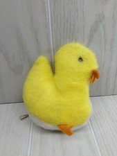 Eden vintage plush duck ducky plush rattle FLAWED READ yellow white