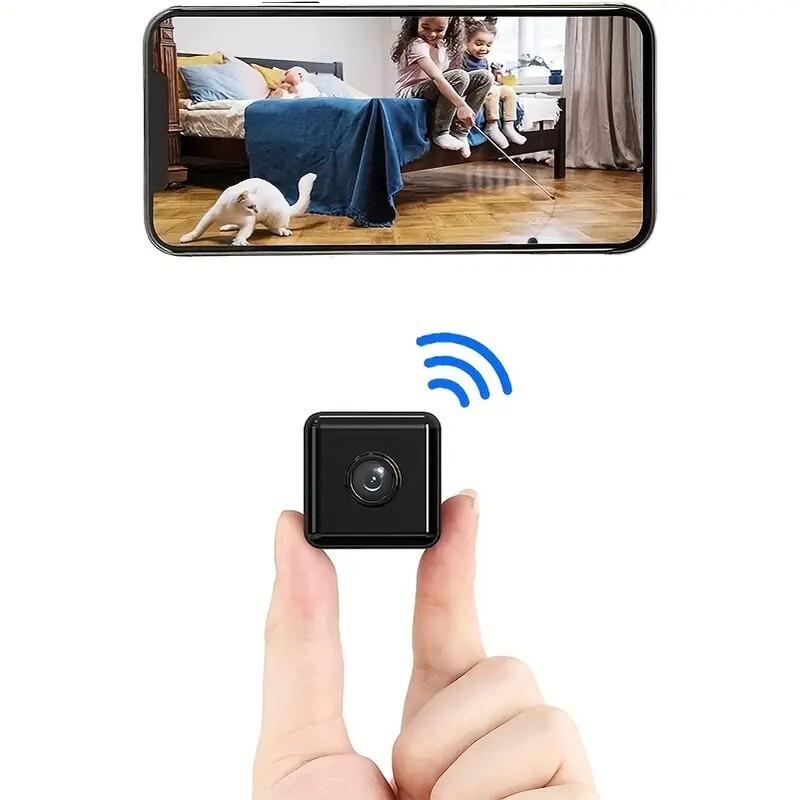 Mini Telecamera WiFi 1080p Full-HD: Sicurezza Invisibile per Casa e Ufficio