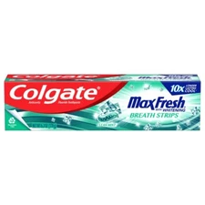 Colgate MaxFresh With Whitening Breath Strips Anticavity Fluoride Toothpaste Cle