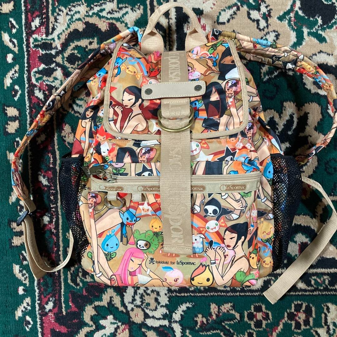 LeSportsac tokidoki collaboration rucksack backpack all pattern