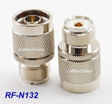 UHF SO239 Female Jack to N Male Plug Coaxial RF Adapter, CablesOnline RF-N132