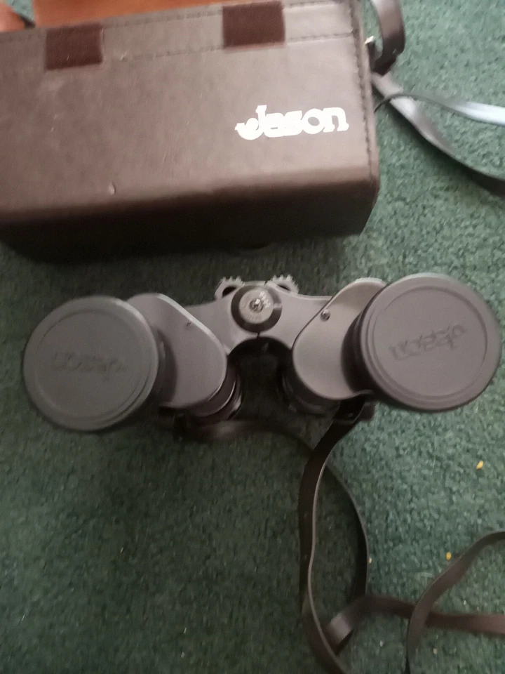 Vintage Jason Clipper 7x35 Model 188 Extra Wide Binoculars W/Case Made In Japan - Image 3 of 4