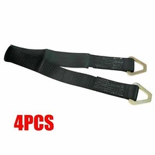 4pk 36 Black Axle Strap Hot Rod Muscle Car Hauler Trailr Tie Dwn Wheel Strap Hd