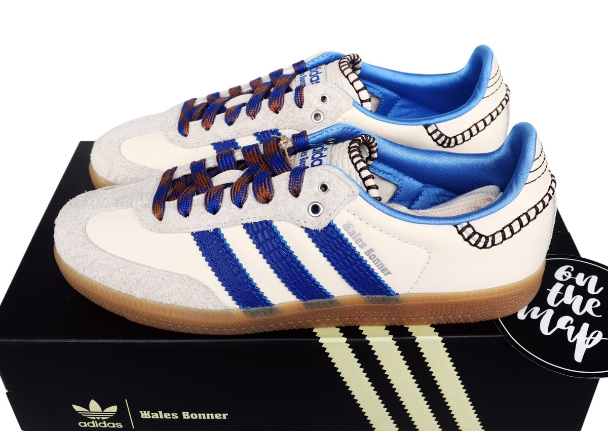 【Adidas x Wales】Wonder Clay  Blue Bonner Samba IH7756 adidas Wales Bonner x Samba Wonder Clay Royal Blue - IH7756