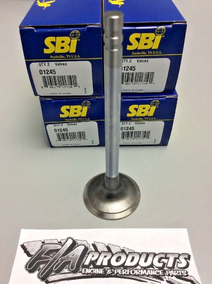 Pontiac 350 400 1973 - 1979 Juego de válvulas de escape (8) SBI 01245 V8 Foto 3 de 4