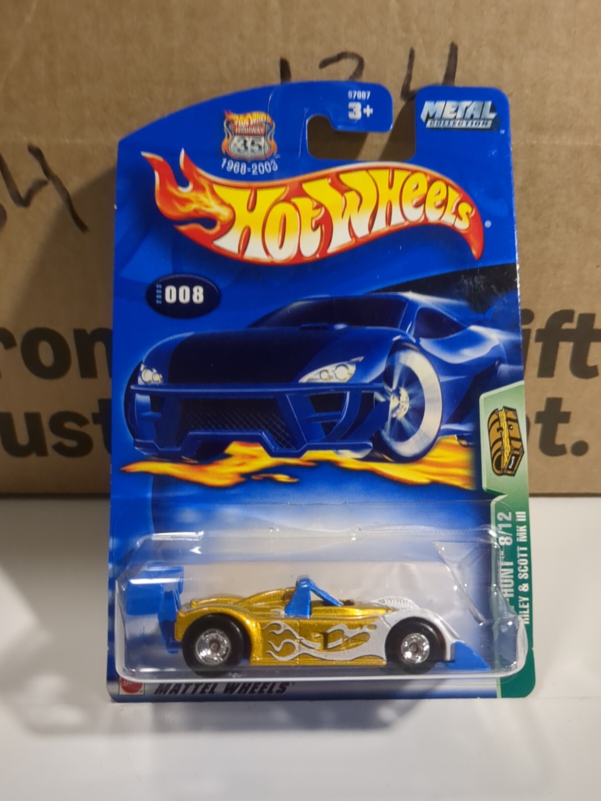 2003 Hot Wheels Riley & Scott MK III #008 TREASURE HUNT Real Rider. New Htf