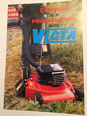 Victa Mäher Pacer Pro500 Pro505 Tilt-a-Cut Pro460 Pro550 80er Jahre Original Broschüre