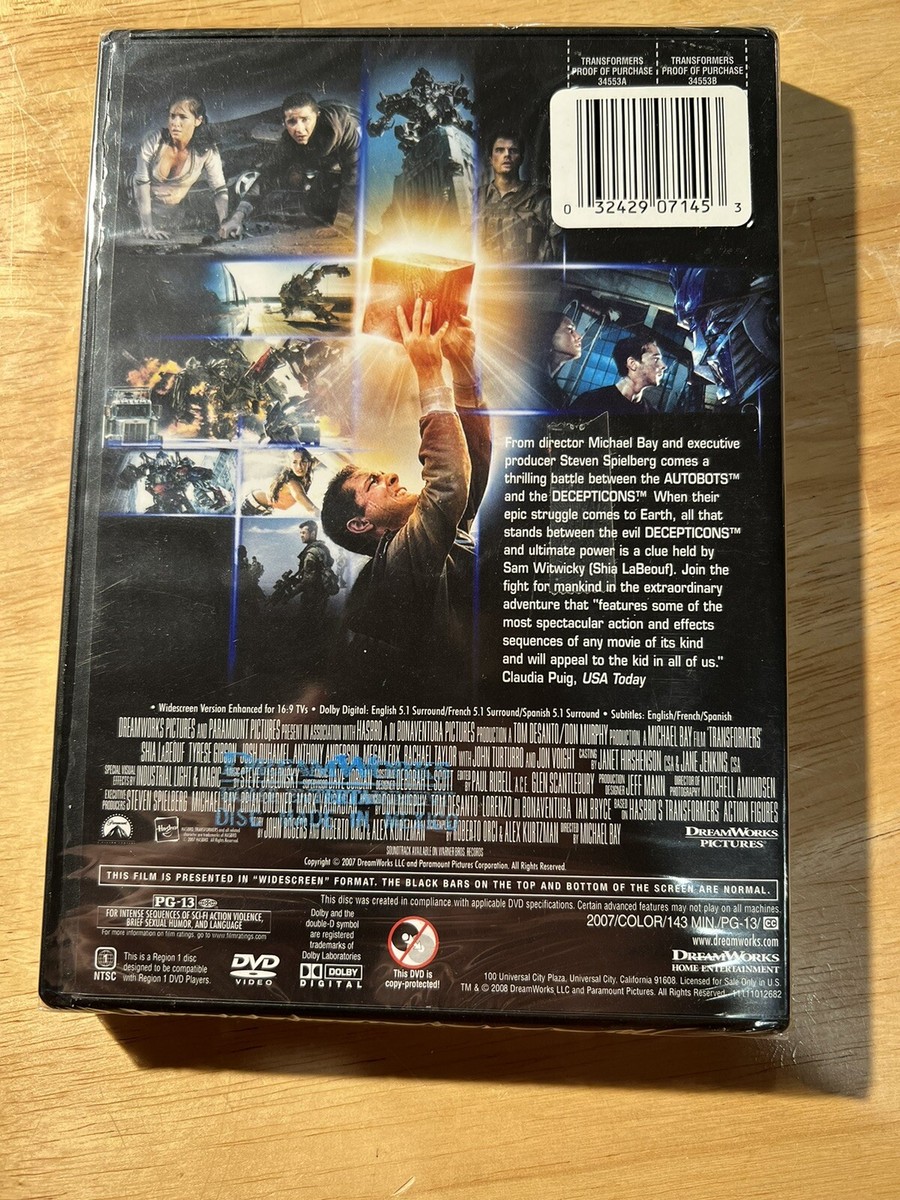 TRANSFORMERS (DVD, 2007) Widescreen NEW SEALED | eBay