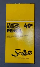 Vintage Scripto W610 Twist Top Crayon MARKER One Dozen Original Box RARE 