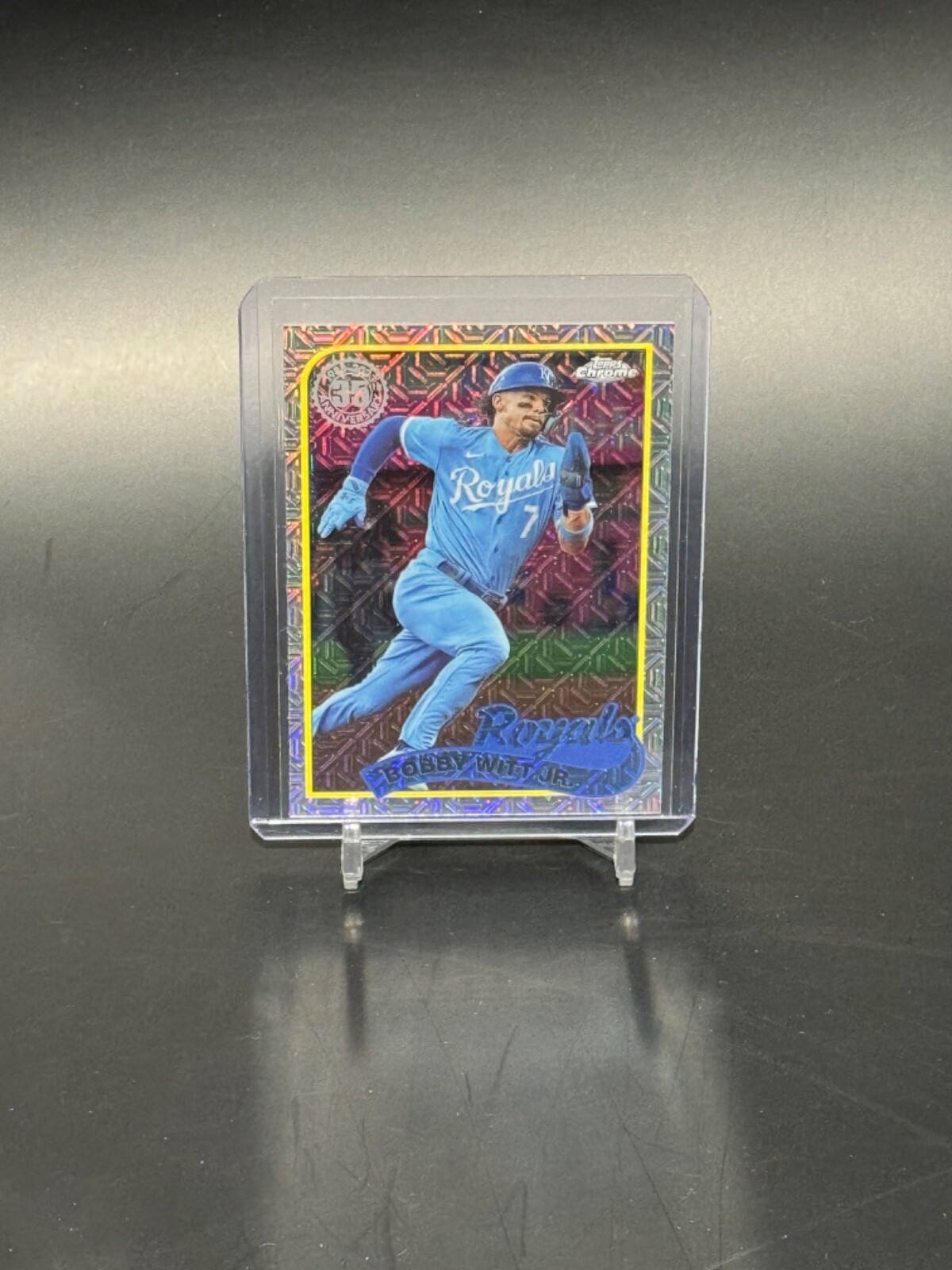 2024 Topps Series 1 #T89C-85 Bobby Witt Jr. 1989 Silver Pack Mojo Refractor