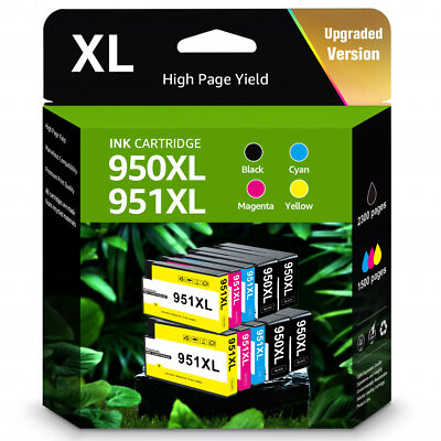 10x 950XL 951XL Black Color Ink for HP Office Pro 8615 8625 8100 276dw 251dw