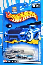 Hot Wheels 2002 Mainline Release #206 Metrorail Nash Metropolitan Silver w/ 5SPs