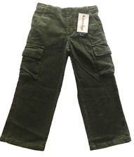 KITESTRINGS Corduroy Cargo Pants - Washed Olive - NWT Boys 4