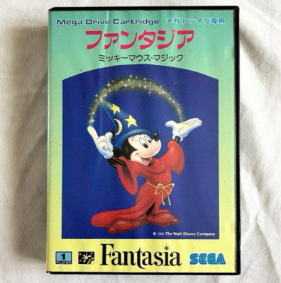 Fantasia Mickey Mouse Magic SEGA Mega Drive w/ Manual Japanese Version Used