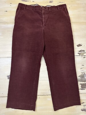 VINTAGE CORDUROYS - 70s-80s Dark Red Burgundy Skate Pants