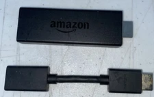 Amazon Fire Stick Dongle W/HDMI Plug Adapter 2nd Gen LY73PR Used Black Tested