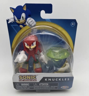 Sonic the Hedgehog 2.75  Knuckles with Chaos Emerald Action Figure NIB TRACKING