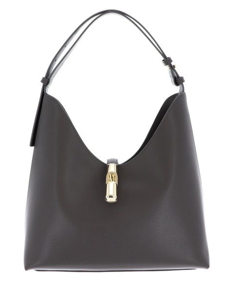Furla Goccia Hobo Bag M Schultertasche Tasche Urban Gray Dunkelgrau Neu-image