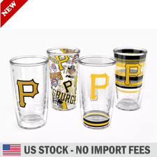 Tervis Pittsburgh Pirates MLB Classic Tumbler Set, 4 Pack, 16oz Each
