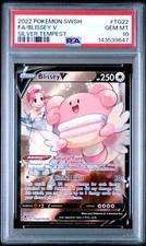 2022 POKEMON SWORD & SHIELD SILVER TEMPEST #TG22 FULL ART/BLISSEY V PSA 10