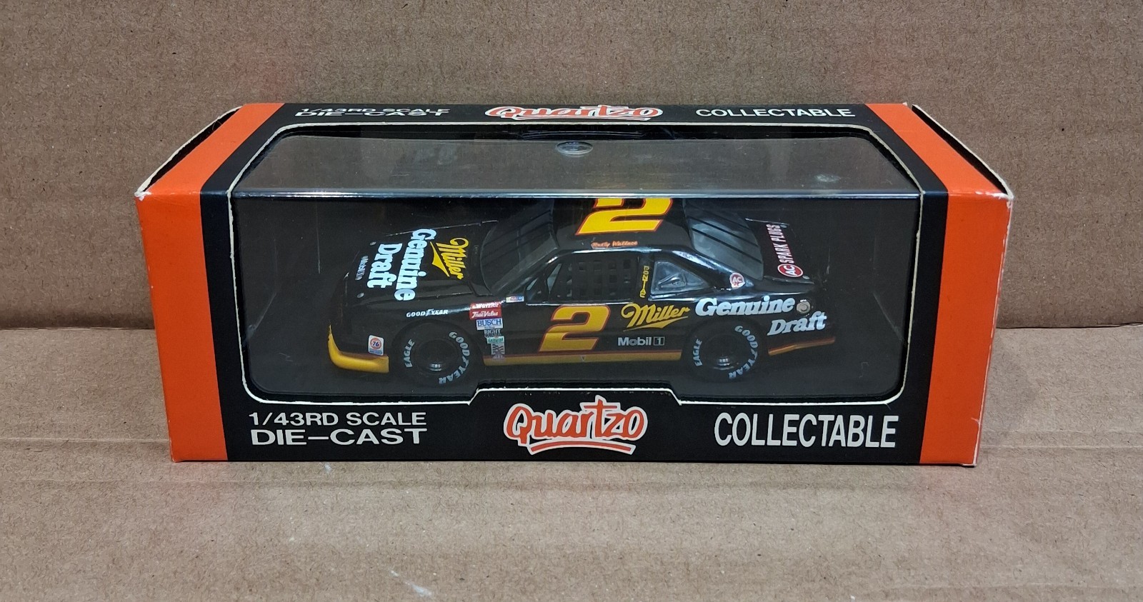 Quartzo 1/43 NASCAR Rusty Wallace #2 Miller Genuine Draft Diecast Car In Box