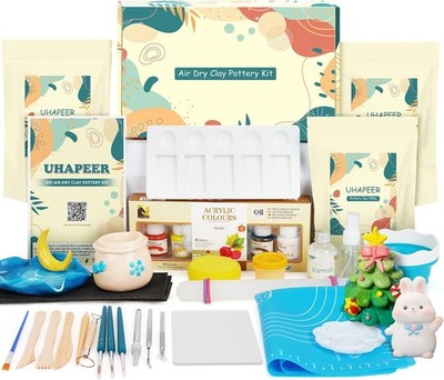 UHAPEER Air Dry Clay Kit for Adults