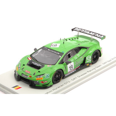 LAMBORGHINI HURACAN GT3 N.19 24 H SPA 2016 PICCINI-STOLZ-BERETTA 1:43 Spark Mode