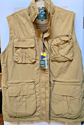 AFS Jeep Multi-Pocket Outdoor Cargo/Utility Vest- 4XL Men's NWT