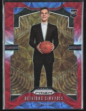 Deividas Sirvydis 2019-20 Panini Prizm Choice Red RC /88 #298 Detroit Pistons