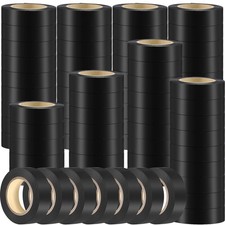 Qilery 60 Pack Electrical Tape Waterproof 3/4 in x 65 ft Electric Wire Tape f...