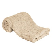 Yurhap Fleece Baby Blanket Heart Checkered, Ultra Soft Cozy 30"x40", 01 Khaki