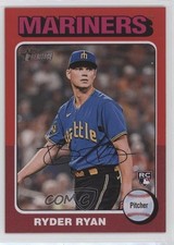 2024 Topps Heritage Rookies Red Border Ryder Ryan (White Above Card Number) tw0