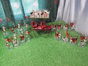 Libbey Mid Century VTG Barware Set ARRIVAL rare EUC!!