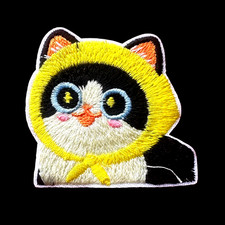 Cute Kitten Embroidery iron on Patch 2 x 2 inch FREE SHIPPING