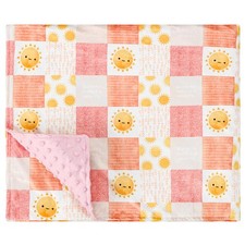 Baby Blanket for Boys Girls, Super Soft Double Layer Mink Blankets with Dotte...