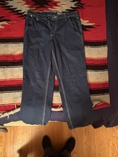 NWT Carhartt FR Relaxed Denim Jeans Mens 34x32 Blue Work Pants 2112 Cat 2 280-83