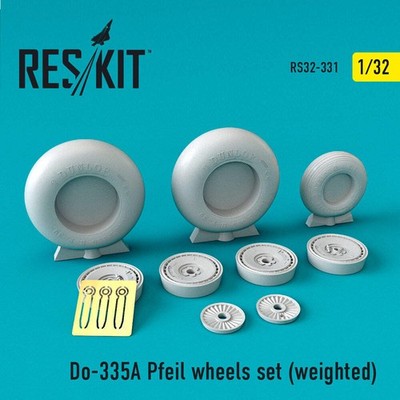 ResKit RS32-0331 1:32 Dornier Do-335A Pfeil Wheels Set (Weighted)