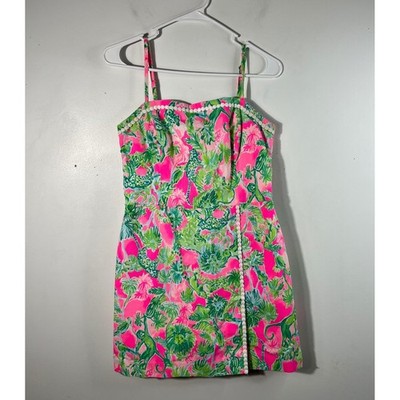 Womens Lilly Pulitzer Jesse Romper ''Raz Berry Catty Shack' Print 4