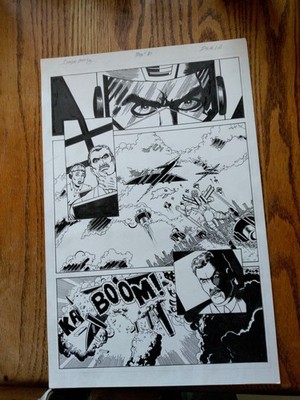 Original Artwork Compu-M.E.C.H. Page #21 Issue #1 By Theodore Riddle 